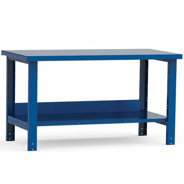 Rousseau Metal - Stationary Work Benches, Tables Type: Work Bench Top Material: Painted Steel - USA Tool & Supply