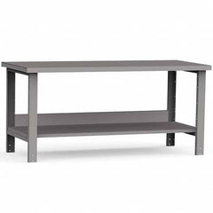 Rousseau Metal - Stationary Work Benches, Tables Type: Work Bench Top Material: Painted Steel - USA Tool & Supply