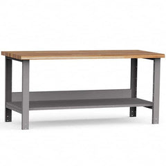 Rousseau Metal - Stationary Work Benches, Tables Type: Work Bench Top Material: Laminated Wood - USA Tool & Supply