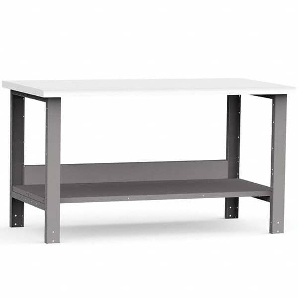 Rousseau Metal - Stationary Work Benches, Tables Type: Work Bench Top Material: Laminated Plastic - USA Tool & Supply