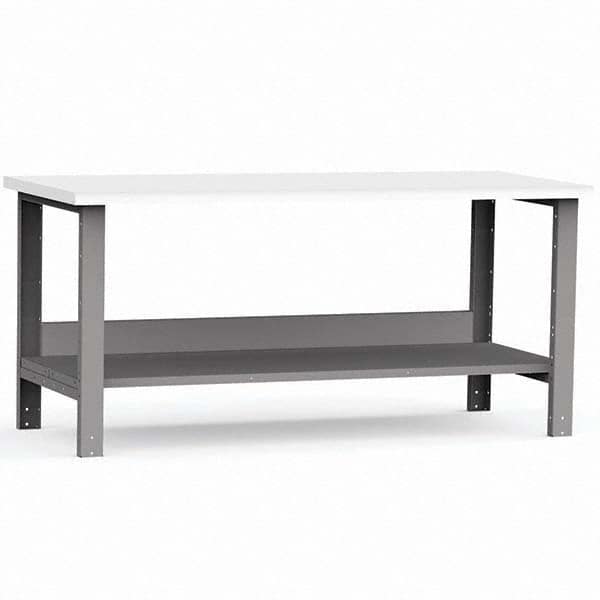 Rousseau Metal - Stationary Work Benches, Tables Type: Work Bench Top Material: Laminated Plastic - USA Tool & Supply