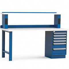 Rousseau Metal - Stationary Work Benches, Tables Type: Work Bench Top Material: Laminated Plastic - USA Tool & Supply