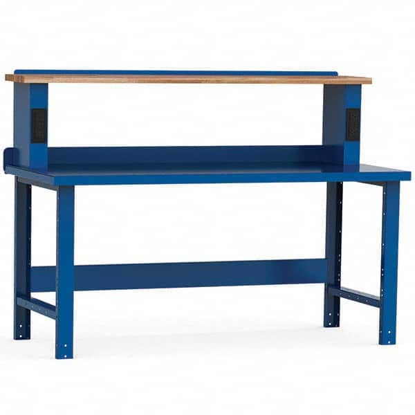 Rousseau Metal - Stationary Work Benches, Tables Type: Work Bench Top Material: Painted Steel - USA Tool & Supply