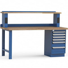 Rousseau Metal - Stationary Work Benches, Tables Type: Work Bench Top Material: Laminated Wood - USA Tool & Supply