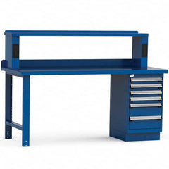 Rousseau Metal - Stationary Work Benches, Tables Type: Work Bench Top Material: Painted Steel - USA Tool & Supply