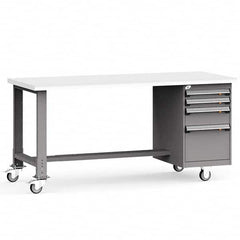 Rousseau Metal - Mobile Work Benches Type: Mobile Workbench Length: 60 (Inch) - USA Tool & Supply