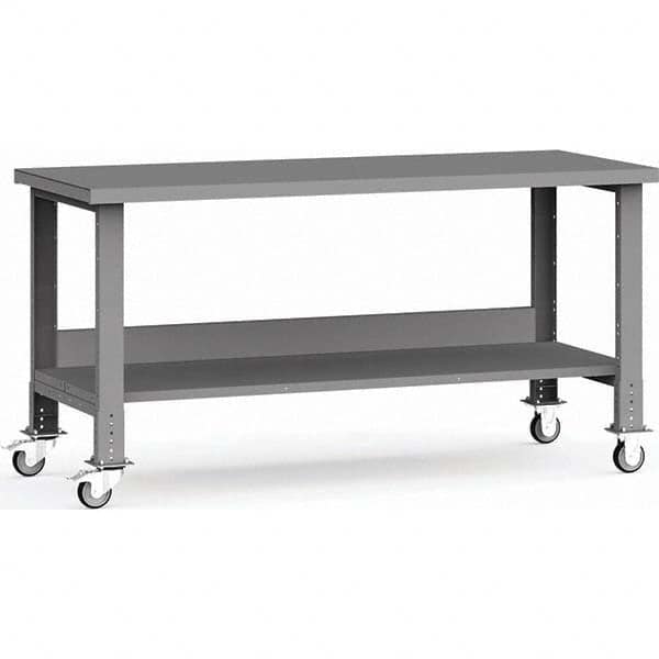 Rousseau Metal - Mobile Work Benches Type: Mobile Workbench Length: 72 (Inch) - USA Tool & Supply