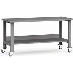 Rousseau Metal - Mobile Work Benches Type: Mobile Workbench Length: 72 (Inch) - USA Tool & Supply