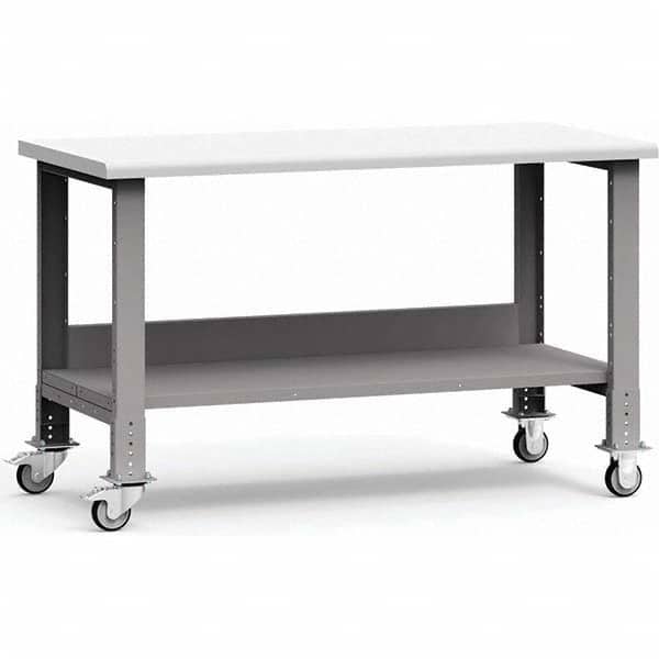 Rousseau Metal - Mobile Work Benches Type: Mobile Workbench Length: 60 (Inch) - USA Tool & Supply
