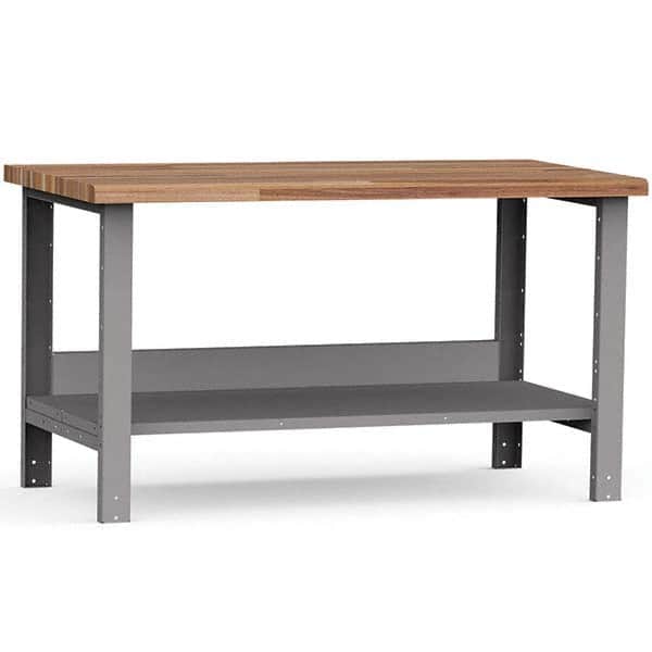 Rousseau Metal - Stationary Work Benches, Tables Type: Work Bench Top Material: Laminated Wood - USA Tool & Supply