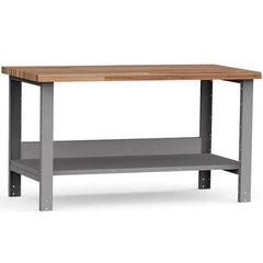 Rousseau Metal - Stationary Work Benches, Tables Type: Work Bench Top Material: Laminated Wood - USA Tool & Supply