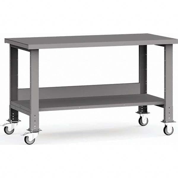 Rousseau Metal - Mobile Work Benches Type: Mobile Workbench Length: 60 (Inch) - USA Tool & Supply