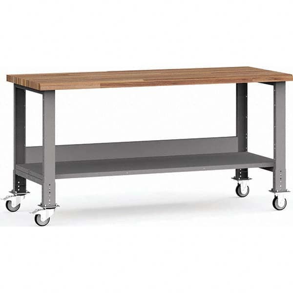 Rousseau Metal - Mobile Work Benches Type: Mobile Workbench Length: 72 (Inch) - USA Tool & Supply