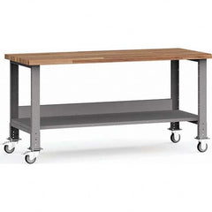 Rousseau Metal - Mobile Work Benches Type: Mobile Workbench Length: 72 (Inch) - USA Tool & Supply