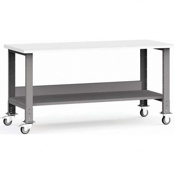 Rousseau Metal - Mobile Work Benches Type: Mobile Workbench Length: 72 (Inch) - USA Tool & Supply