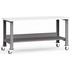 Rousseau Metal - Mobile Work Benches Type: Mobile Workbench Length: 72 (Inch) - USA Tool & Supply