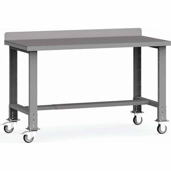 Rousseau Metal - Mobile Work Benches Type: Mobile Workbench Length: 60 (Inch) - USA Tool & Supply