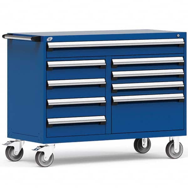 Rousseau Metal - Tool Roller Cabinets Drawers Range: 5 - 10 Drawers Width Range: 48" and Wider - USA Tool & Supply