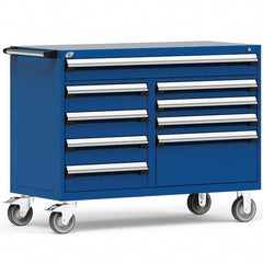 Rousseau Metal - Tool Roller Cabinets Drawers Range: 5 - 10 Drawers Width Range: 48" and Wider - USA Tool & Supply