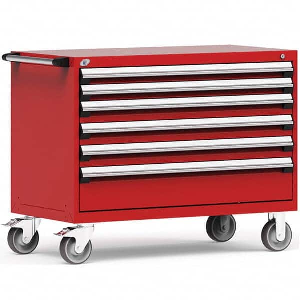 Rousseau Metal - Tool Roller Cabinets Drawers Range: 5 - 10 Drawers Width Range: 48" and Wider - USA Tool & Supply