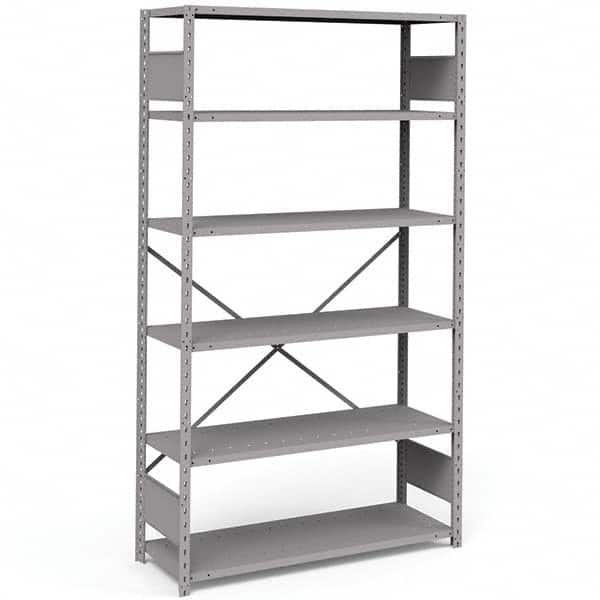 Rousseau Metal - Steel Shelving Type: Shelving Starter or Add-On: Starter - USA Tool & Supply