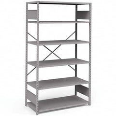 Rousseau Metal - Steel Shelving Type: Shelving Starter or Add-On: Starter - USA Tool & Supply