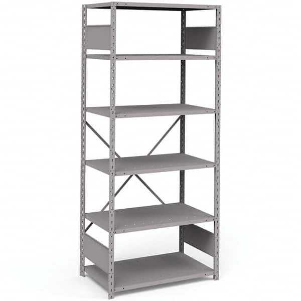 Rousseau Metal - Steel Shelving Type: Shelving Starter or Add-On: Starter - USA Tool & Supply