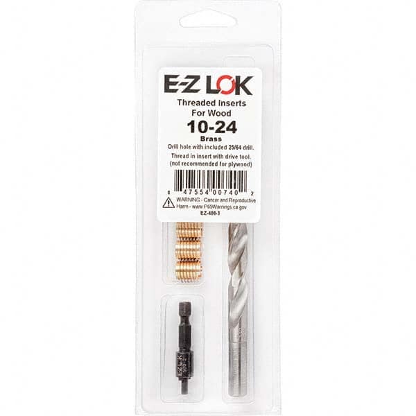 E-Z LOK - Thread Repair Kits Insert Thread Size (Inch): #10-24 Includes Drill: Yes - USA Tool & Supply