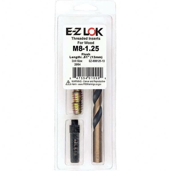 E-Z LOK - Thread Repair Kits Insert Thread Size (mm): M8x1.25 Includes Drill: Yes - USA Tool & Supply