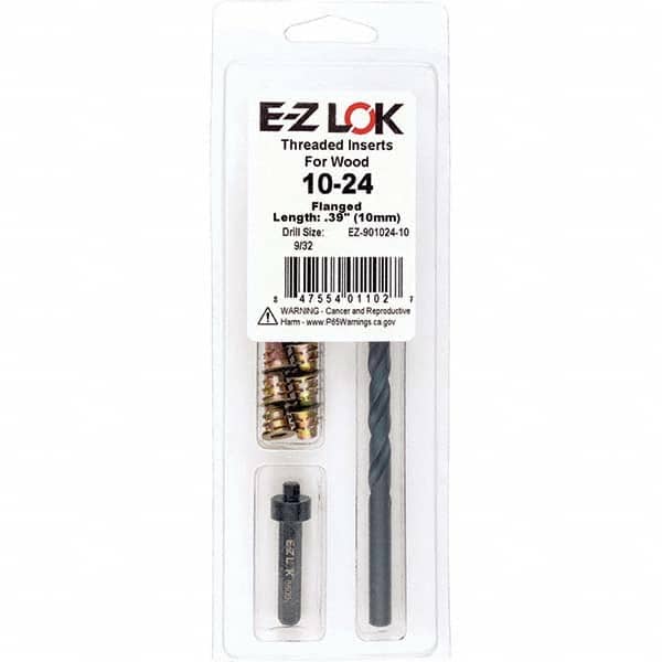 E-Z LOK - Thread Repair Kits Insert Thread Size (Inch): #10-24 Includes Drill: Yes - USA Tool & Supply