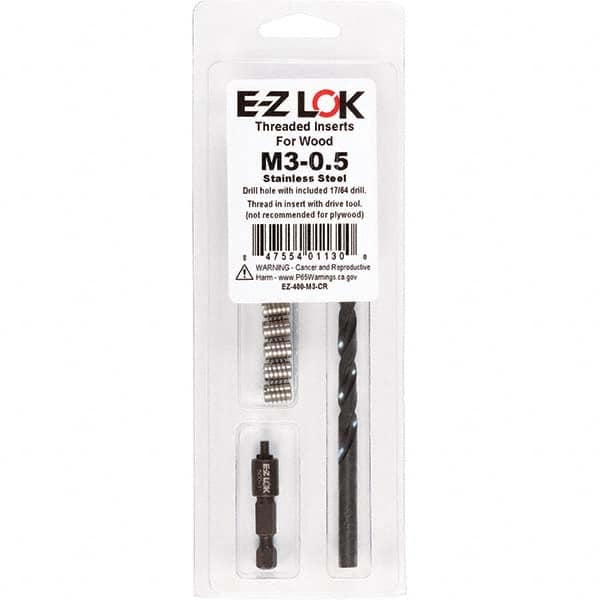 E-Z LOK - Thread Repair Kits Insert Thread Size (mm): M3x0.50 Includes Drill: Yes - USA Tool & Supply