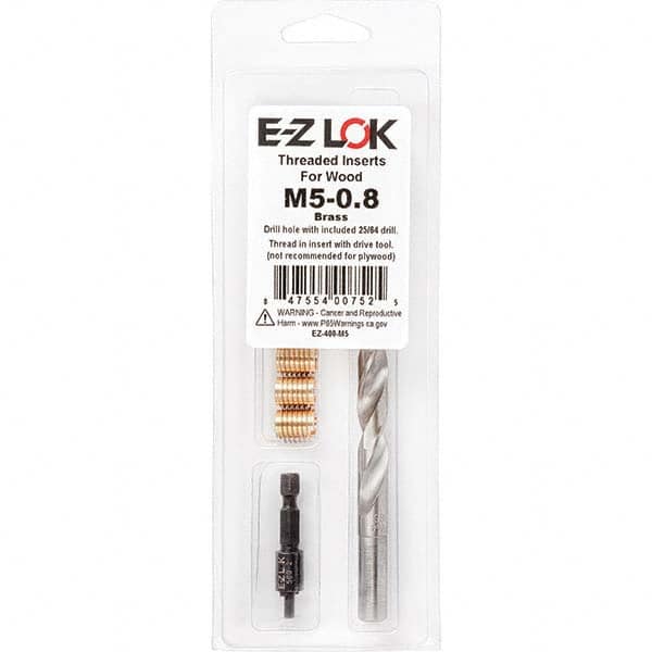 E-Z LOK - Thread Repair Kits Insert Thread Size (mm): M5x0.80 Includes Drill: Yes - USA Tool & Supply