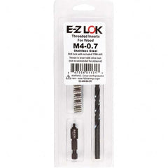 E-Z LOK - Thread Repair Kits Insert Thread Size (mm): M4x0.70 Includes Drill: Yes - USA Tool & Supply