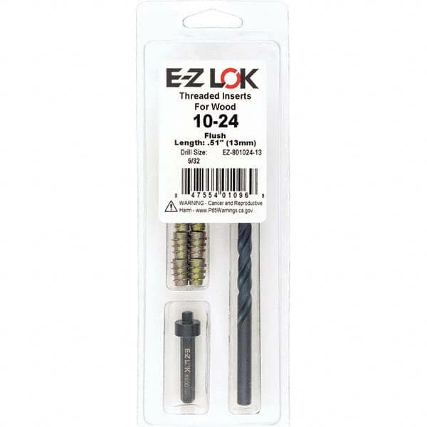 E-Z LOK - Thread Repair Kits Insert Thread Size (Inch): #10-24 Includes Drill: Yes - USA Tool & Supply