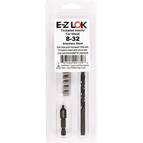 E-Z LOK - Thread Repair Kits Insert Thread Size (Inch): #8-32 Includes Drill: Yes - USA Tool & Supply