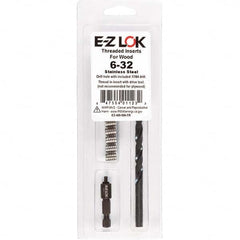 E-Z LOK - Thread Repair Kits Insert Thread Size (Inch): #6-32 Includes Drill: Yes - USA Tool & Supply