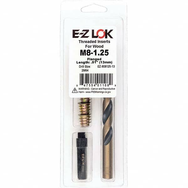 E-Z LOK - Thread Repair Kits Insert Thread Size (mm): M8x1.25 Includes Drill: Yes - USA Tool & Supply