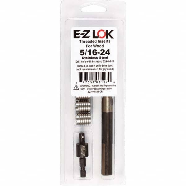 E-Z LOK - Thread Repair Kits Insert Thread Size (Inch): 5/16-24 Includes Drill: Yes - USA Tool & Supply
