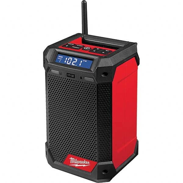 Milwaukee Tool - Job Site Radios Type: Worksite Radio & Charger Height (Decimal Inch): 9.2100 - USA Tool & Supply