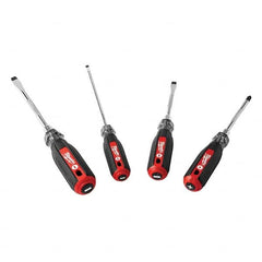 Milwaukee Tool - Screwdriver Sets Screwdriver Types Included: Phillips; Slotted Number of Pieces: 4 - USA Tool & Supply