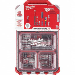 Milwaukee Tool - Power & Impact Screwdriver Bit Sets Point Type: Phillips; Slotted; Square; Torx Tool Type: Driver Bit - USA Tool & Supply