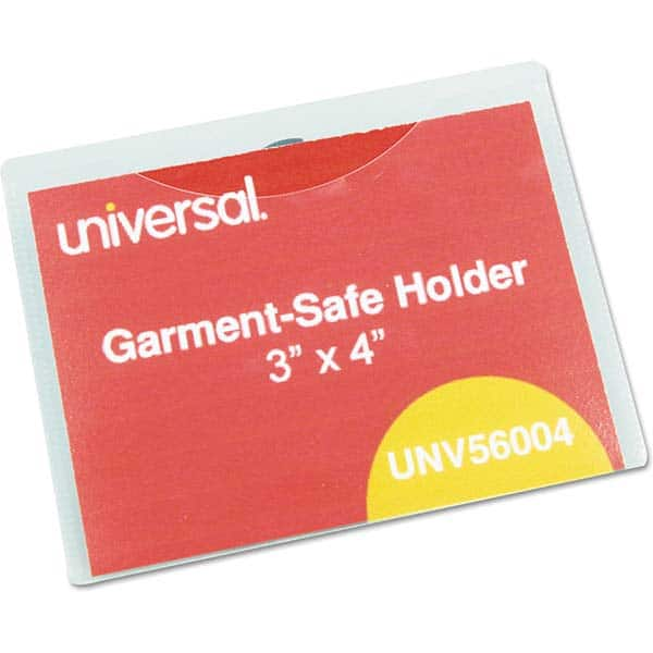 UNIVERSAL - Badge Holders Attachment Type: Clip-On Horizontal or Vertical Holder: Horizontal - USA Tool & Supply