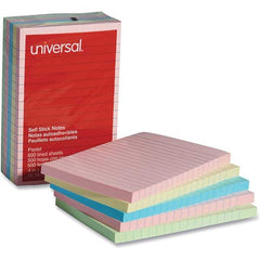 UNIVERSAL - Note Pads, Writing Pads & Notebooks Writing Pads & Notebook Type: Self-Stick Notes Size: 4 x 6 - USA Tool & Supply