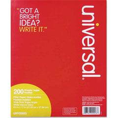 UNIVERSAL - Note Pads, Writing Pads & Notebooks Writing Pads & Notebook Type: Filler Paper Size: 8-1/2 x 11 - USA Tool & Supply