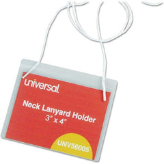 UNIVERSAL - Badge Holders Attachment Type: Hanging Horizontal or Vertical Holder: Horizontal - USA Tool & Supply