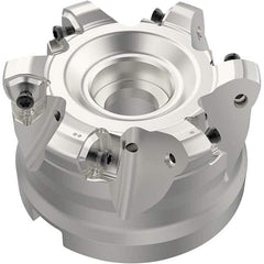 Seco - Indexable High-Feed Face Mills Cutting Diameter (Inch): 3.307 Cutting Diameter (mm): 84.00 - USA Tool & Supply