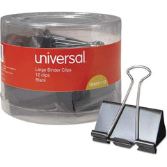 UNIVERSAL - Binder Clips Width (Inch): 2 Binder Type: Binder Clip - USA Tool & Supply