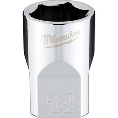 Milwaukee Tool - Hand Sockets Drive Size (Inch): 3/8 Size (mm): 14.0000 - USA Tool & Supply
