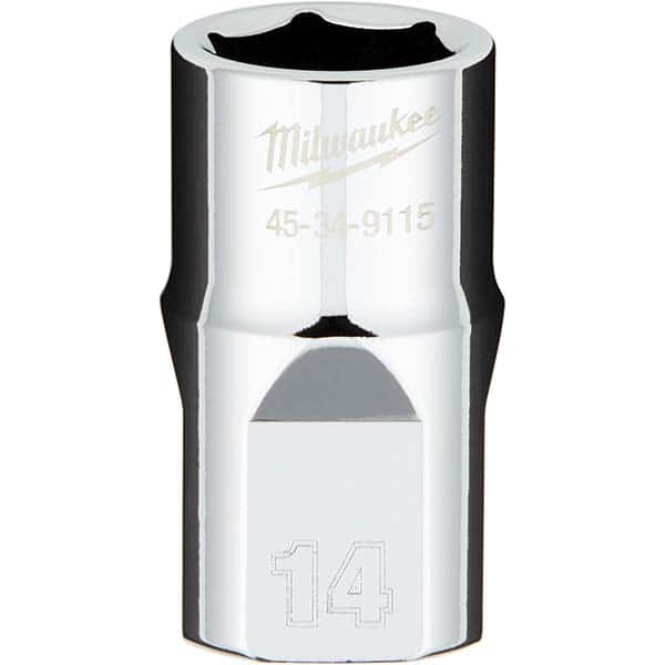 Milwaukee Tool - Hand Sockets Drive Size (Inch): 1/2 Size (mm): 14.0000 - USA Tool & Supply