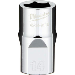 Milwaukee Tool - Hand Sockets Drive Size (Inch): 1/2 Size (mm): 14.0000 - USA Tool & Supply